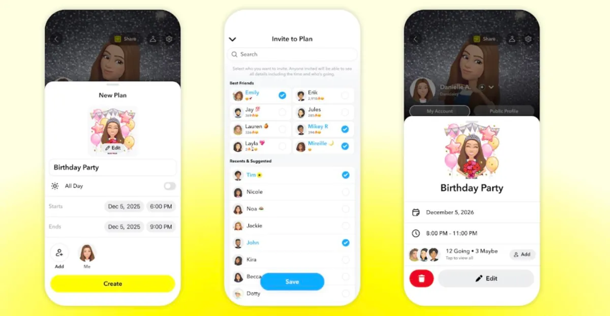Snapchat让规划活动和聚会变得更加容易